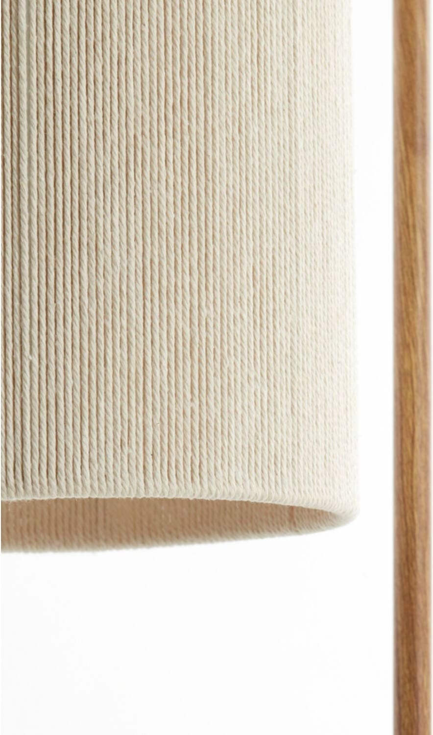 Vloerlamp Donio - Hout Print Naturel+touw Crème Light & Living Vloerlamp 1738243