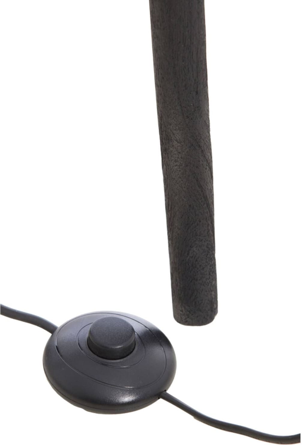 Vloerlamp Ilias - Hout Mat Zwart Light & Living Vloerlamp 8215612