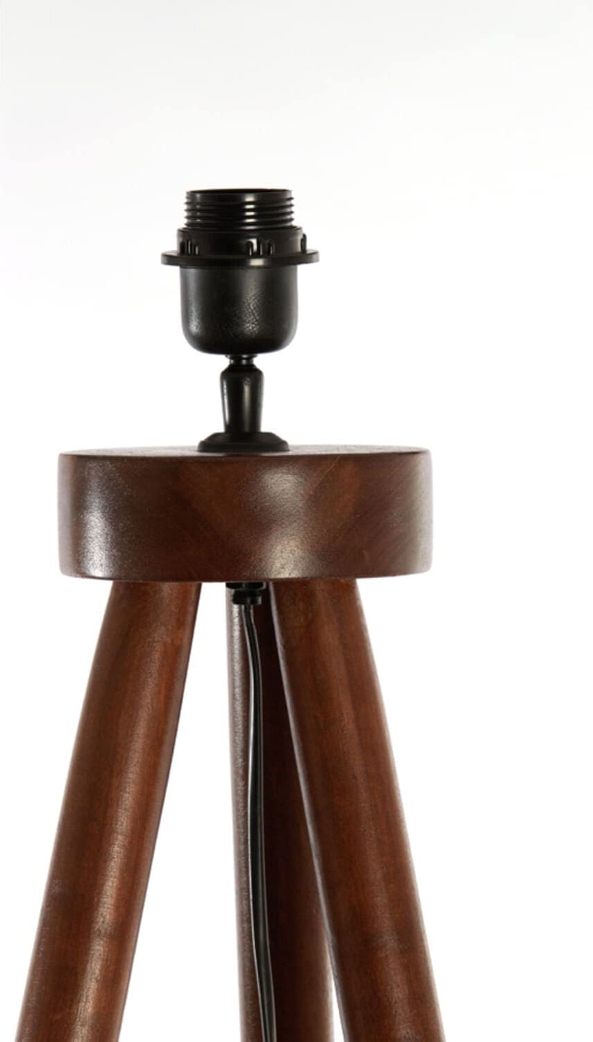 Vloerlamp Ilias - Hout Roodbruin Light & Living Vloerlamp 8215684