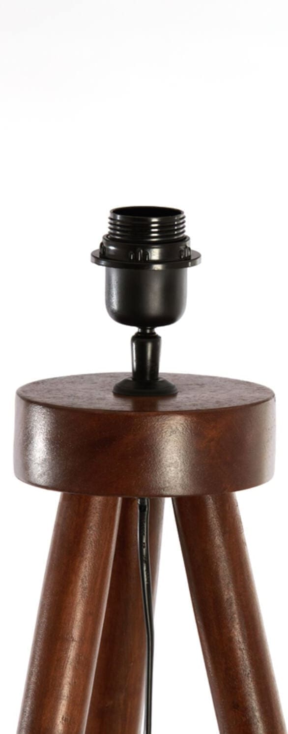 Vloerlamp Ilias - Hout Roodbruin Light & Living Vloerlamp 8215684