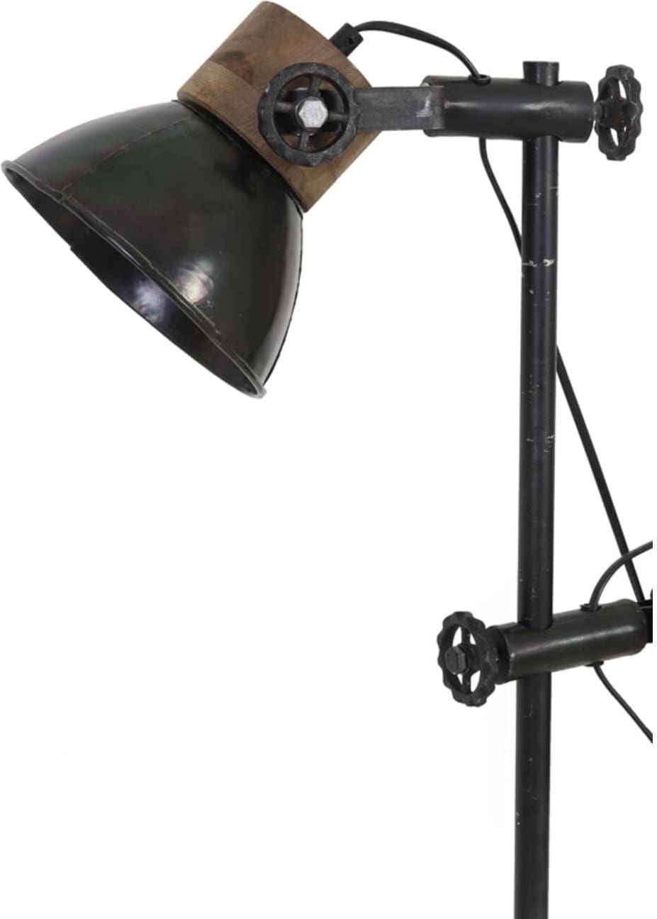 Vloerlamp Jody - Zwart Zink+hout Bruin Light & Living Vloerlamp 1831016