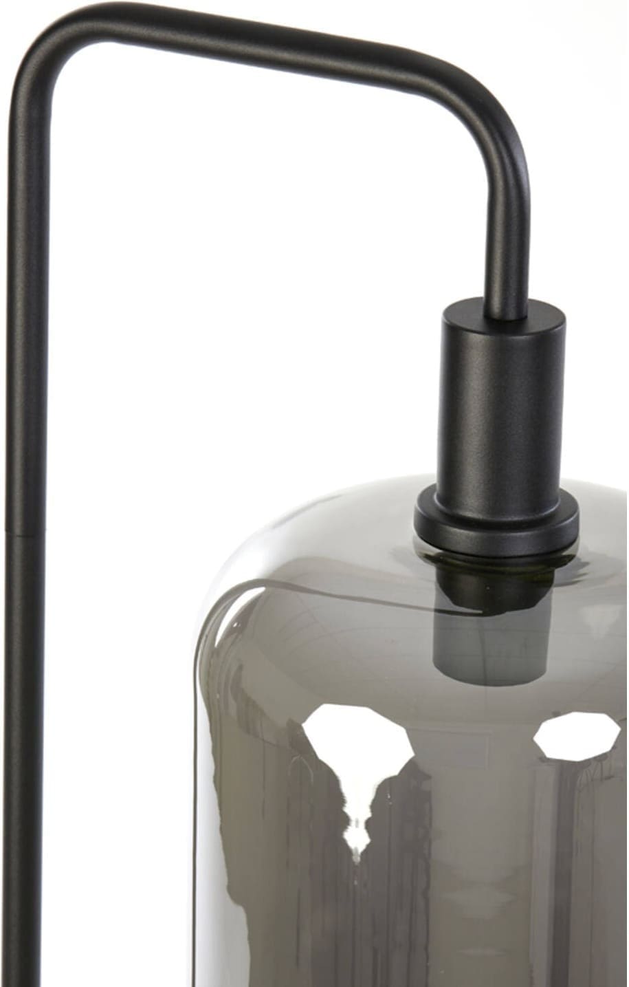 Vloerlamp Lekar - Zwart+smoke Glas Hoog Light & Living Vloerlamp 1871465