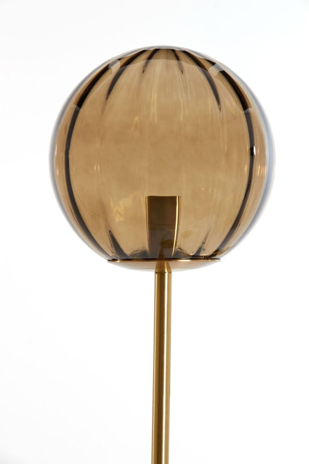 Vloerlamp Magdala - Glas Bruin+goud Light & Living Vloerlamp 1735482