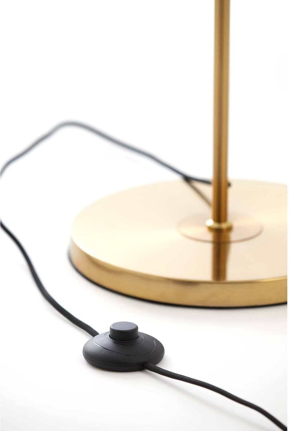 Vloerlamp Medina - Glas Amber+goud Light & Living Vloerlamp 1882685