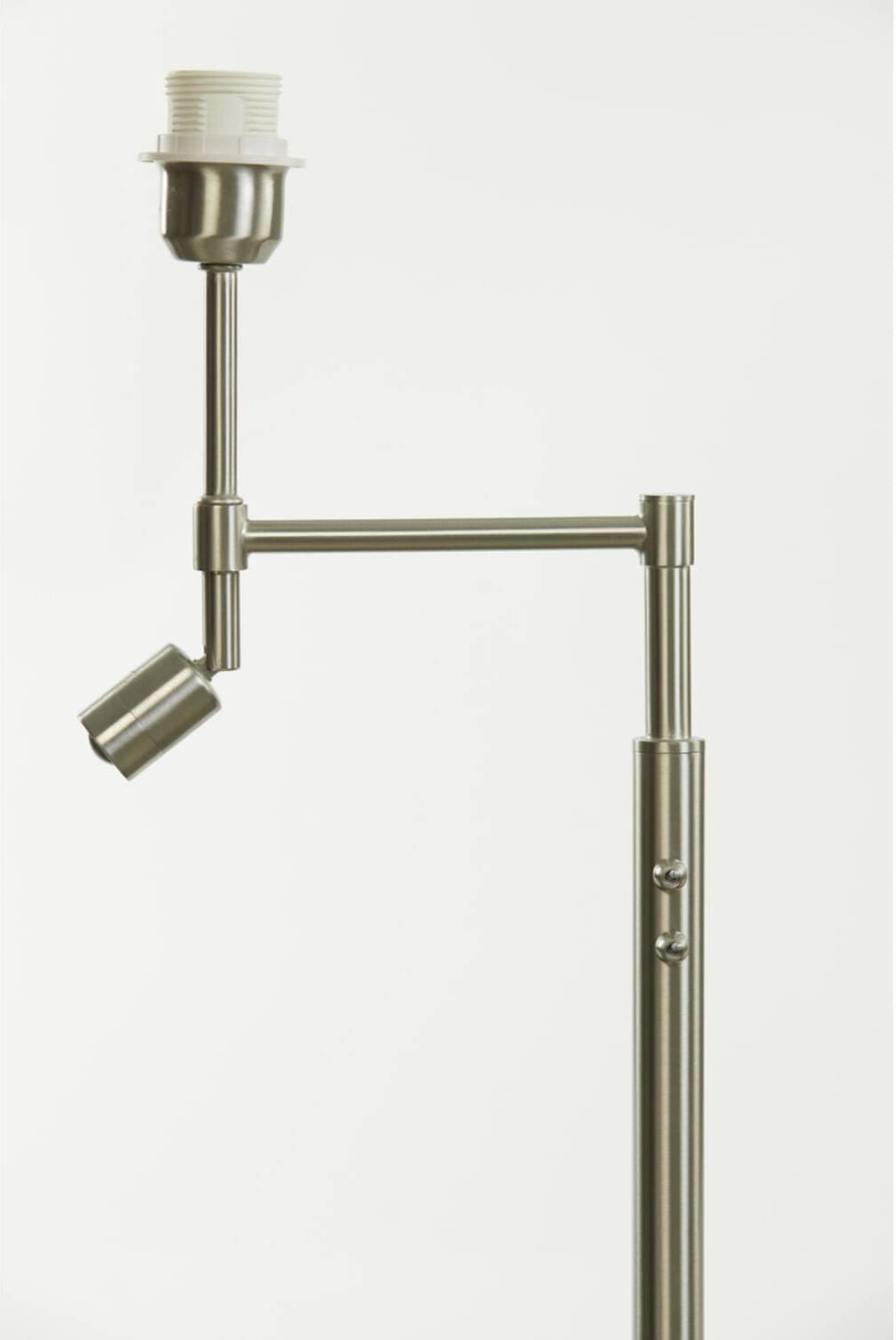 Vloerlamp Montana - Nikkel Satijn Met LED Light & Living Vloerlamp 1708328