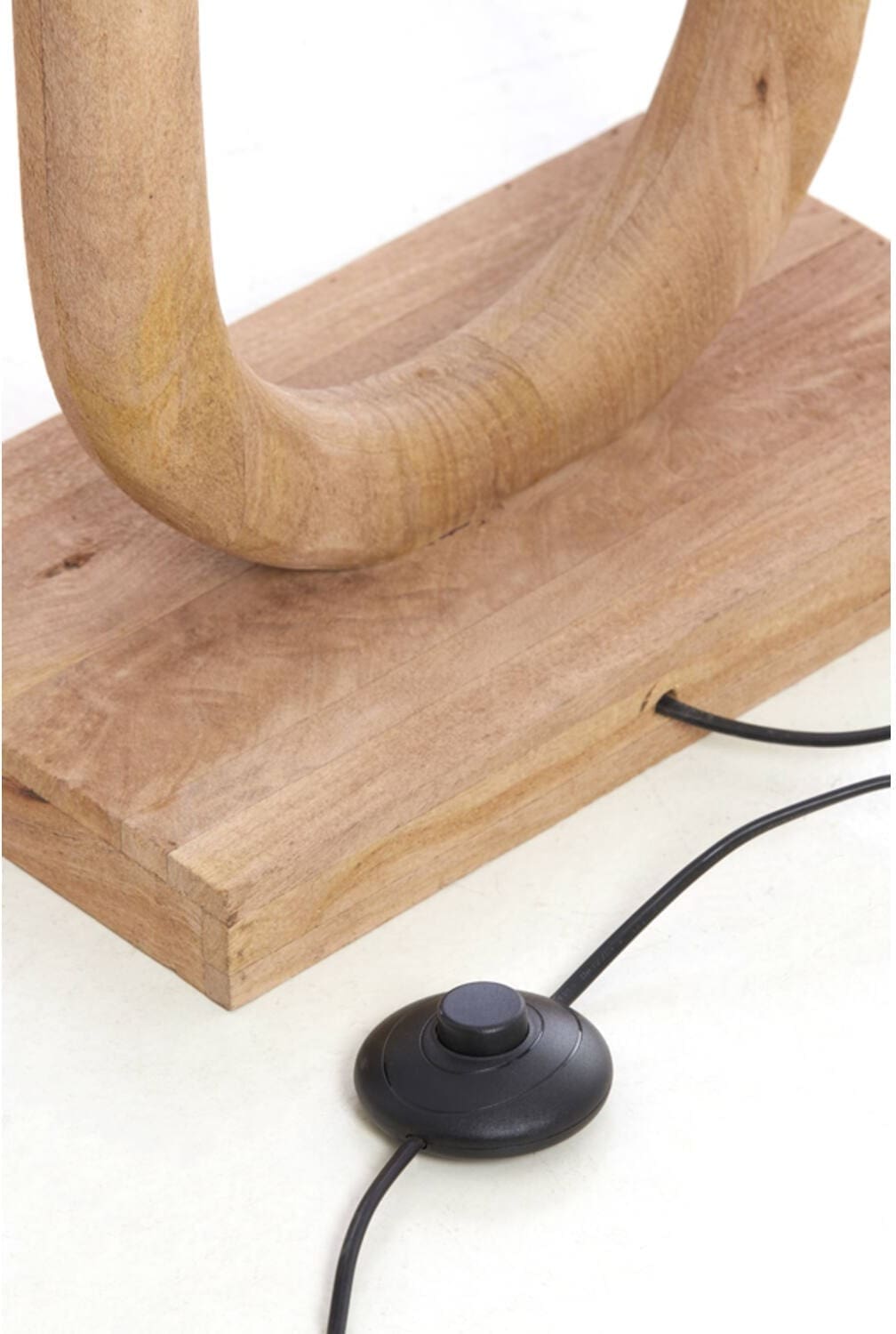 Vloerlamp Paceco - Hout Mat Naturel Light & Living Vloerlamp 8216482