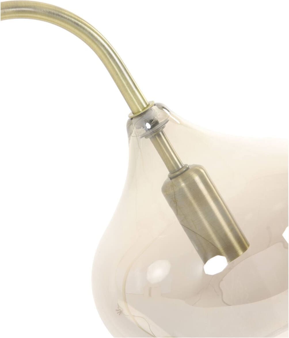 Vloerlamp Rakel - Antiek Brons+smoke Light & Living Vloerlamp 1851565