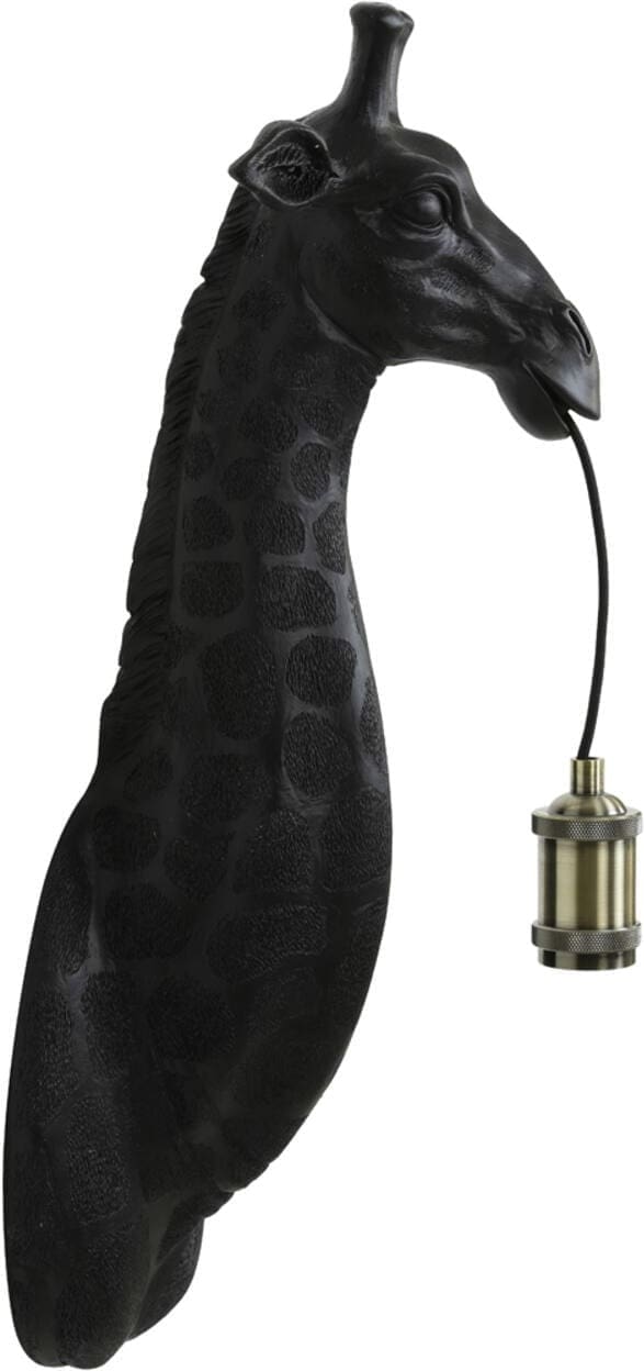 Wandlamp Giraffe - Mat Zwart Light & Living Wandlamp 3122512