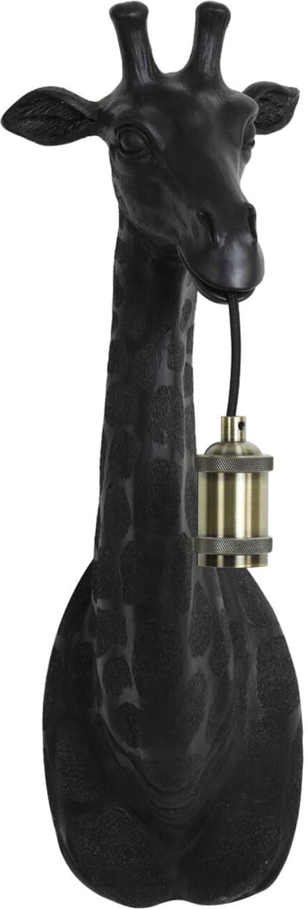 Wandlamp Giraffe - Mat Zwart Light & Living Wandlamp 3122512