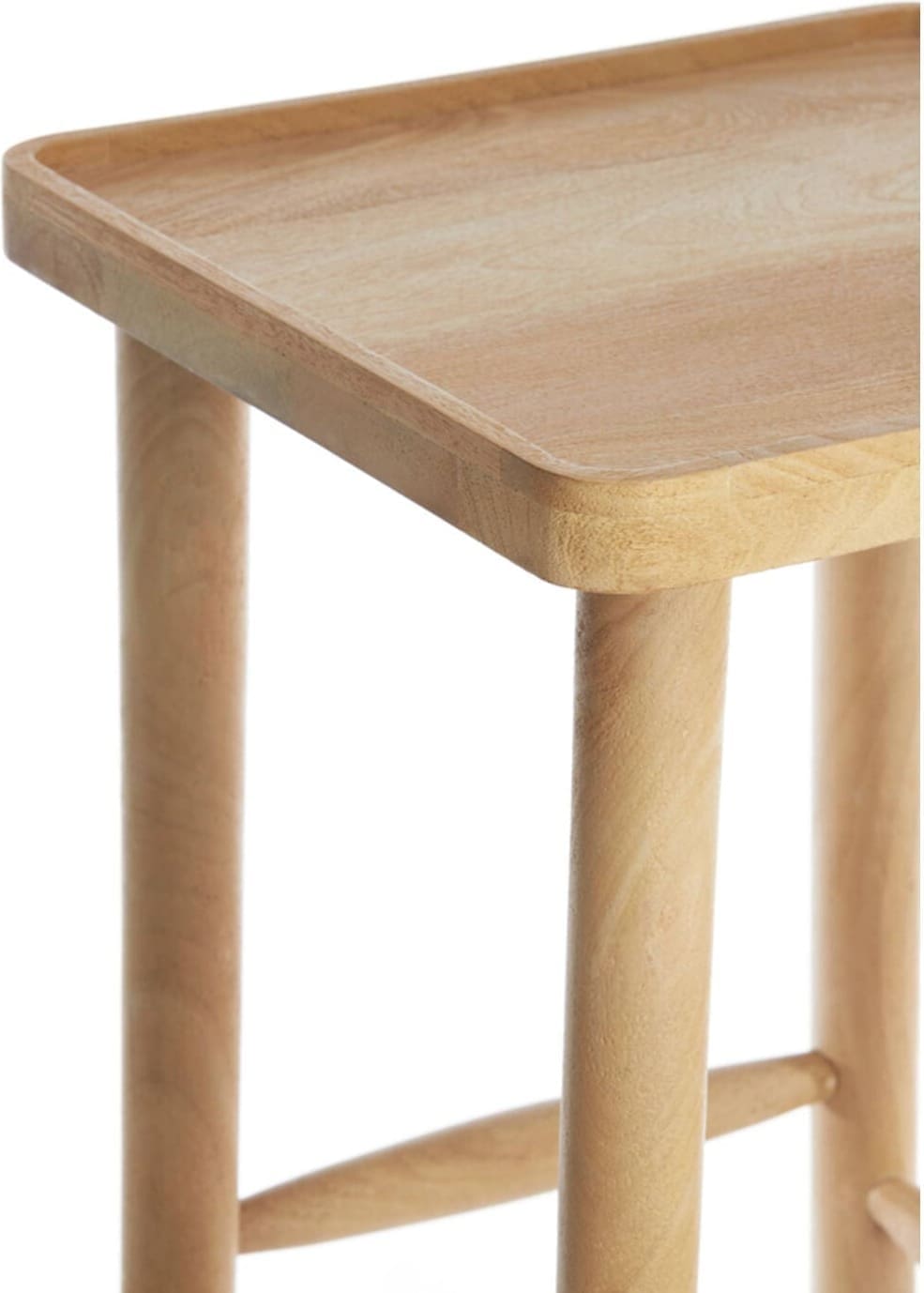 Zuil Qiano - Mango Hout Naturel Light & Living Bijzettafel 6798083