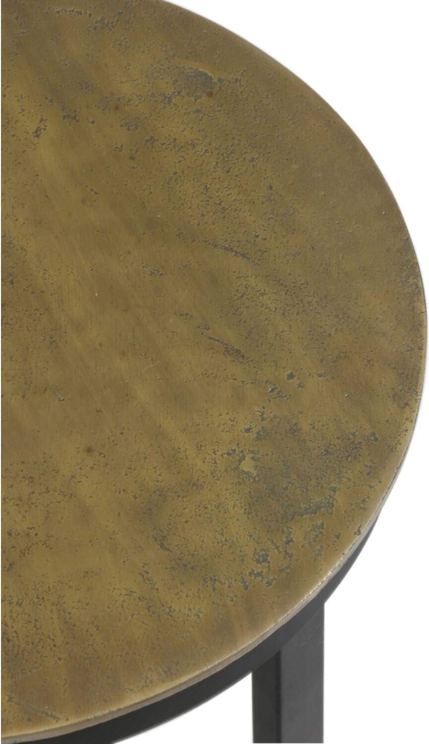 Zuil Retiro - Mat Zwart+ruw Antiek Brons Light & Living Bijzettafel 6713320