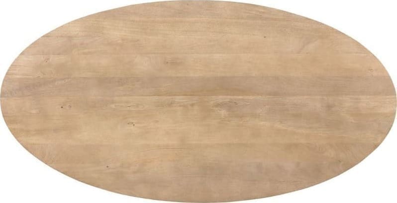 Pronto Wonen Eettafel Piastra 230x115 cm ovaal Bruin|Naturel Eettafel