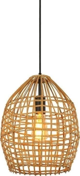 Pronto Wonen Hanglamp Orcia rond 30 cm rotan honing Groen Verlichting