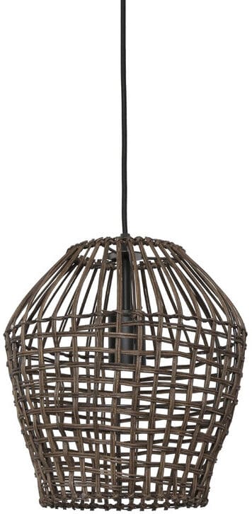 Pronto Wonen Hanglamp Scarperio rond 28 cm rotan bruin Bruin Verlichting