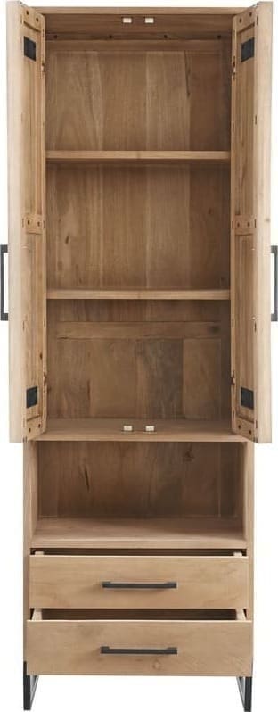 Pronto Wonen Opbergkast Piastra 64 cm hoog Bruin|Naturel Boekenkast