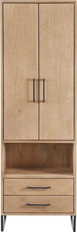 Pronto Wonen Opbergkast Piastra 64 cm hoog Bruin|Naturel Boekenkast