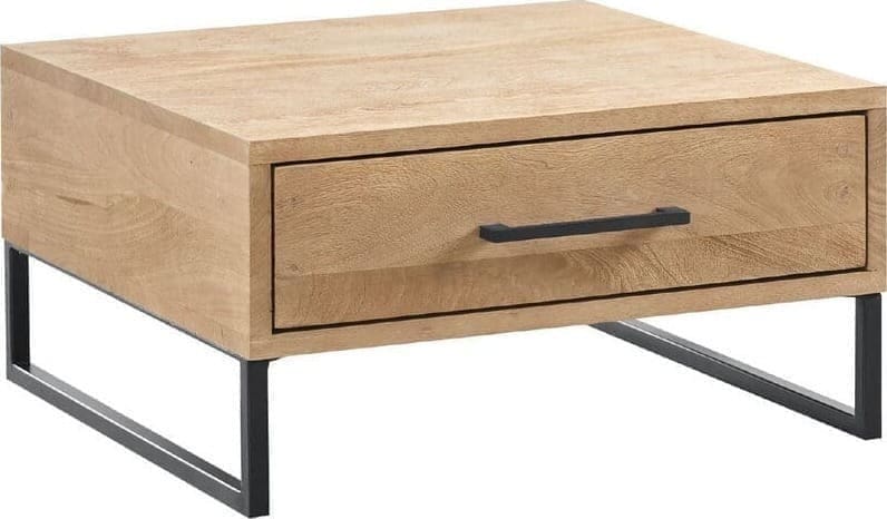 Pronto Wonen Salontafel Piastra 64x64 cm Bruin|Naturel Salontafel