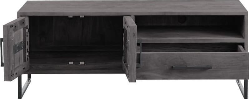 Pronto Wonen TV-meubel Piastra 126 cm zwart Zwart Tv-meubel|Tv-dressoir
