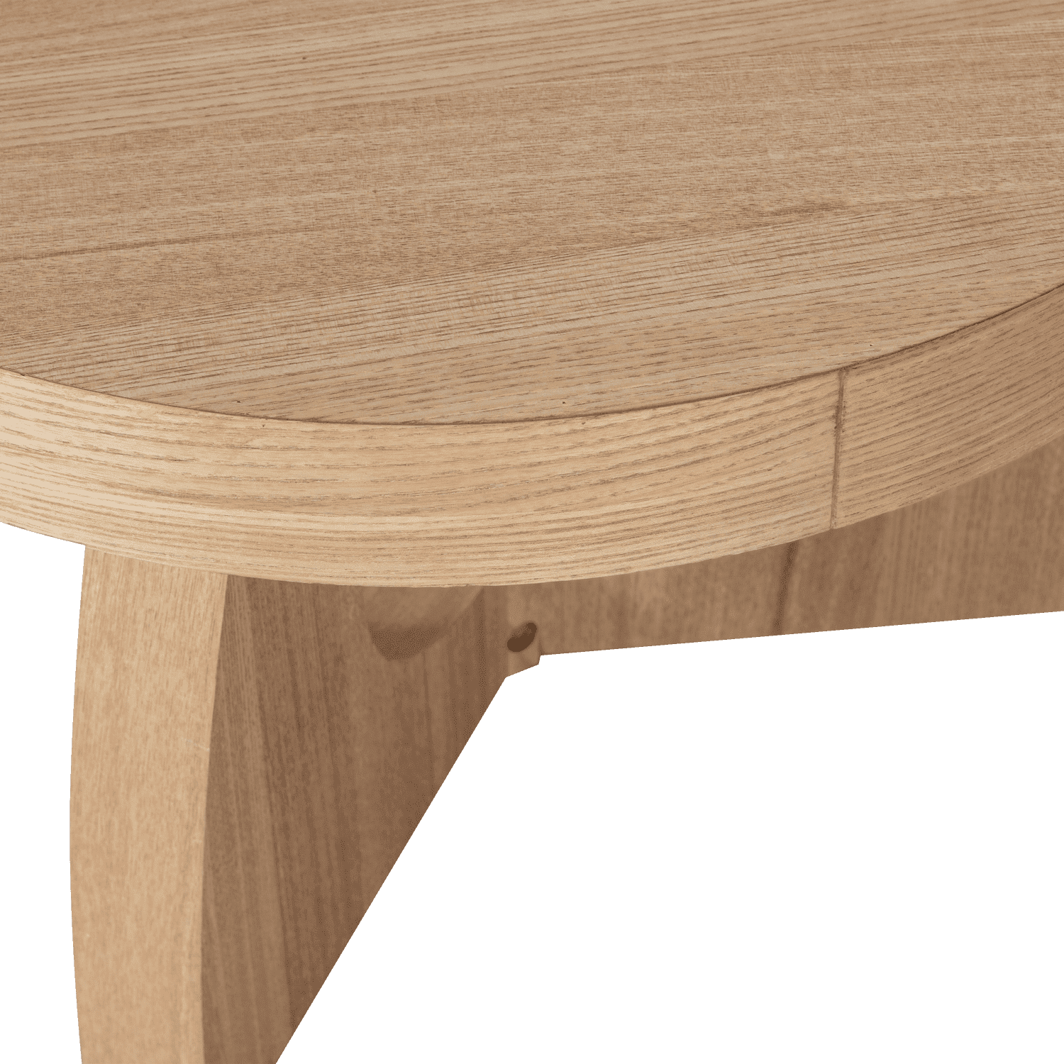 WOOOD Tala bijzettafel mdf fineer naturel 35xo55cm Naturel Bijzettafel