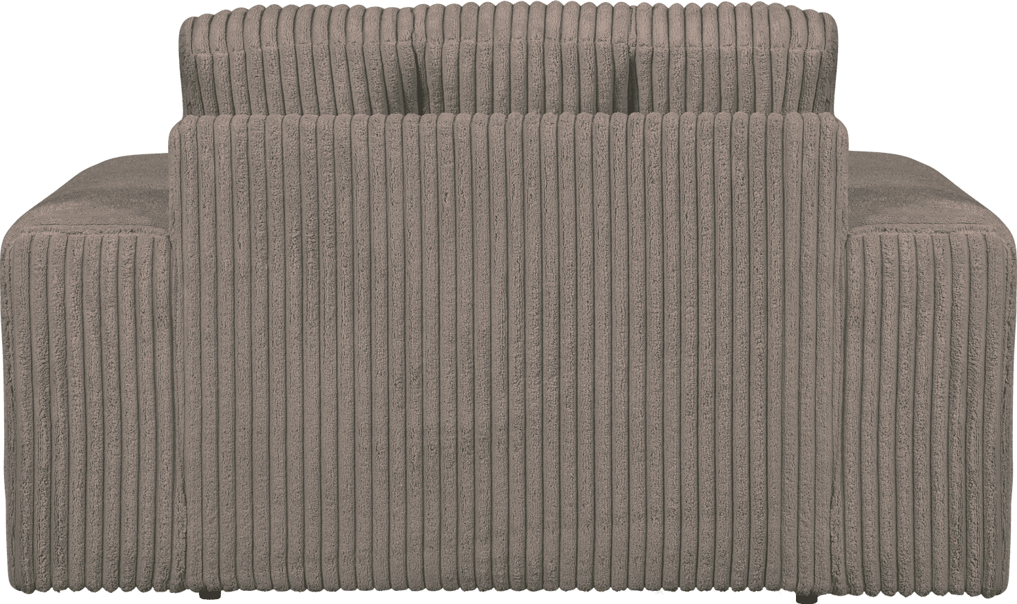 BePureHome Second date loveseat grove ribstof mud Bruin|Taupe Fauteuil