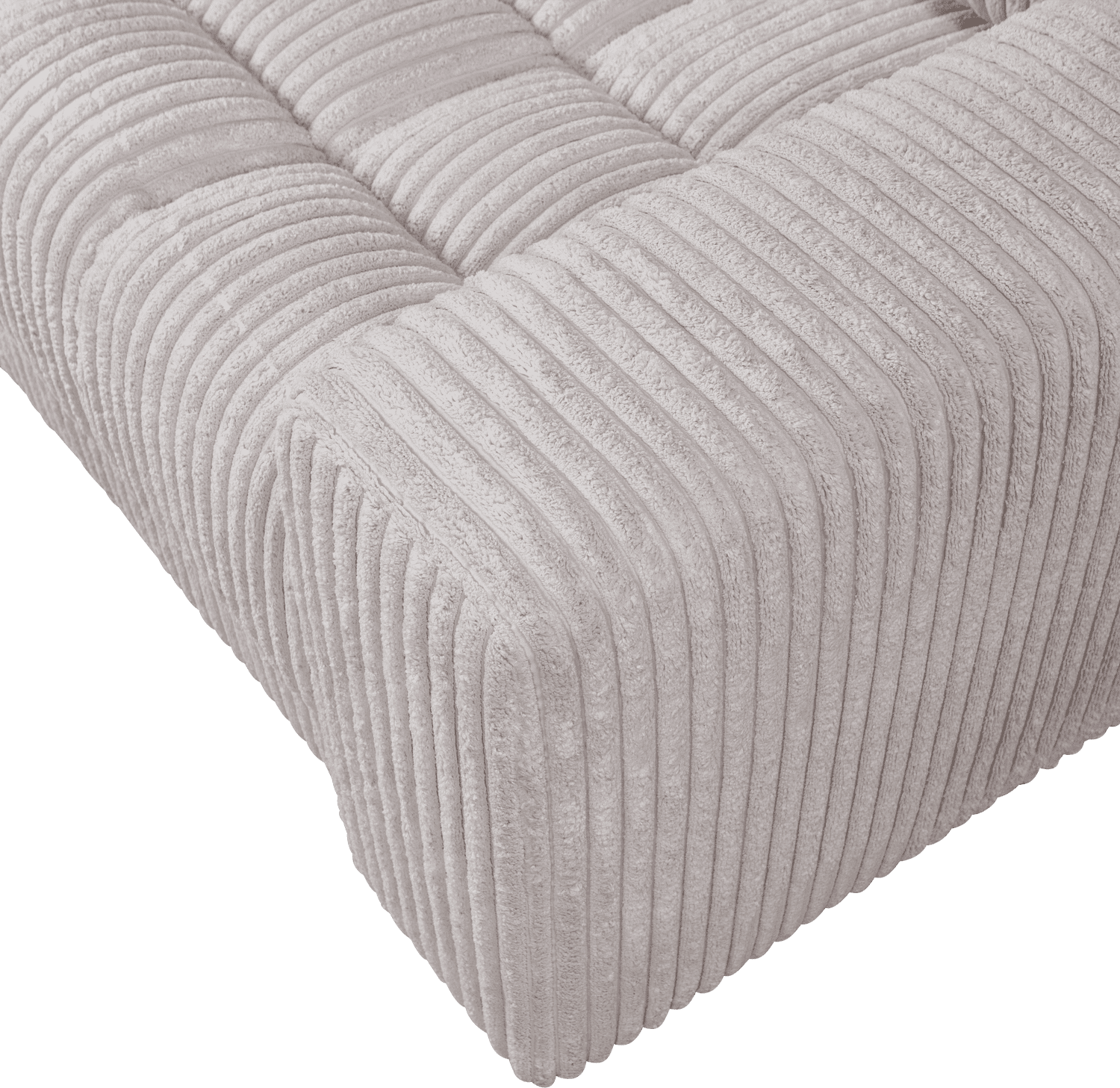 BePureHome Second date loveseat grove ribstof naturel Naturel Fauteuil