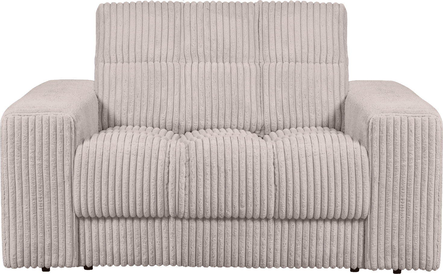 BePureHome Second date loveseat grove ribstof naturel Naturel Fauteuil