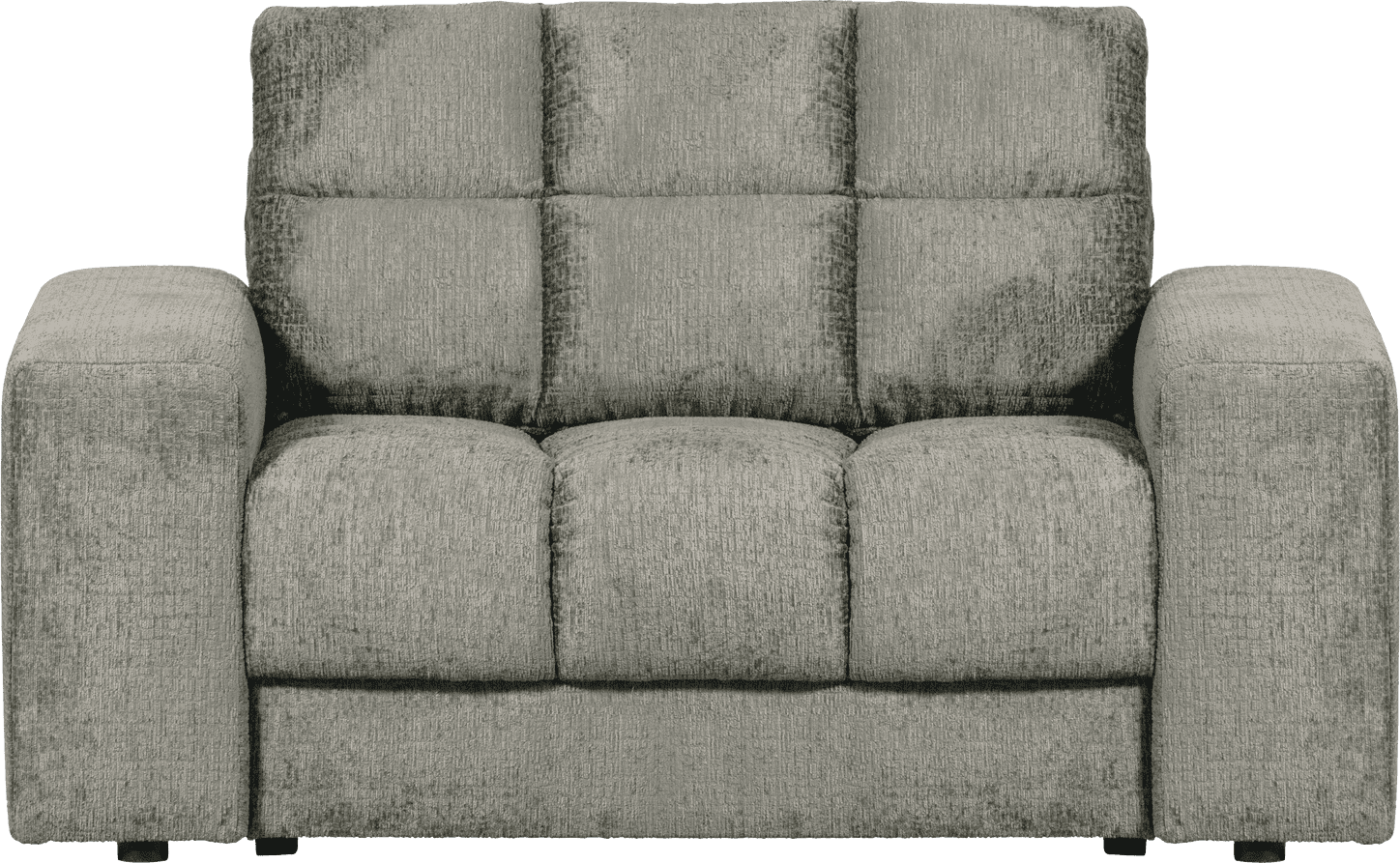 BePureHome Second date loveseat structure velvet frost Blauw Fauteuil