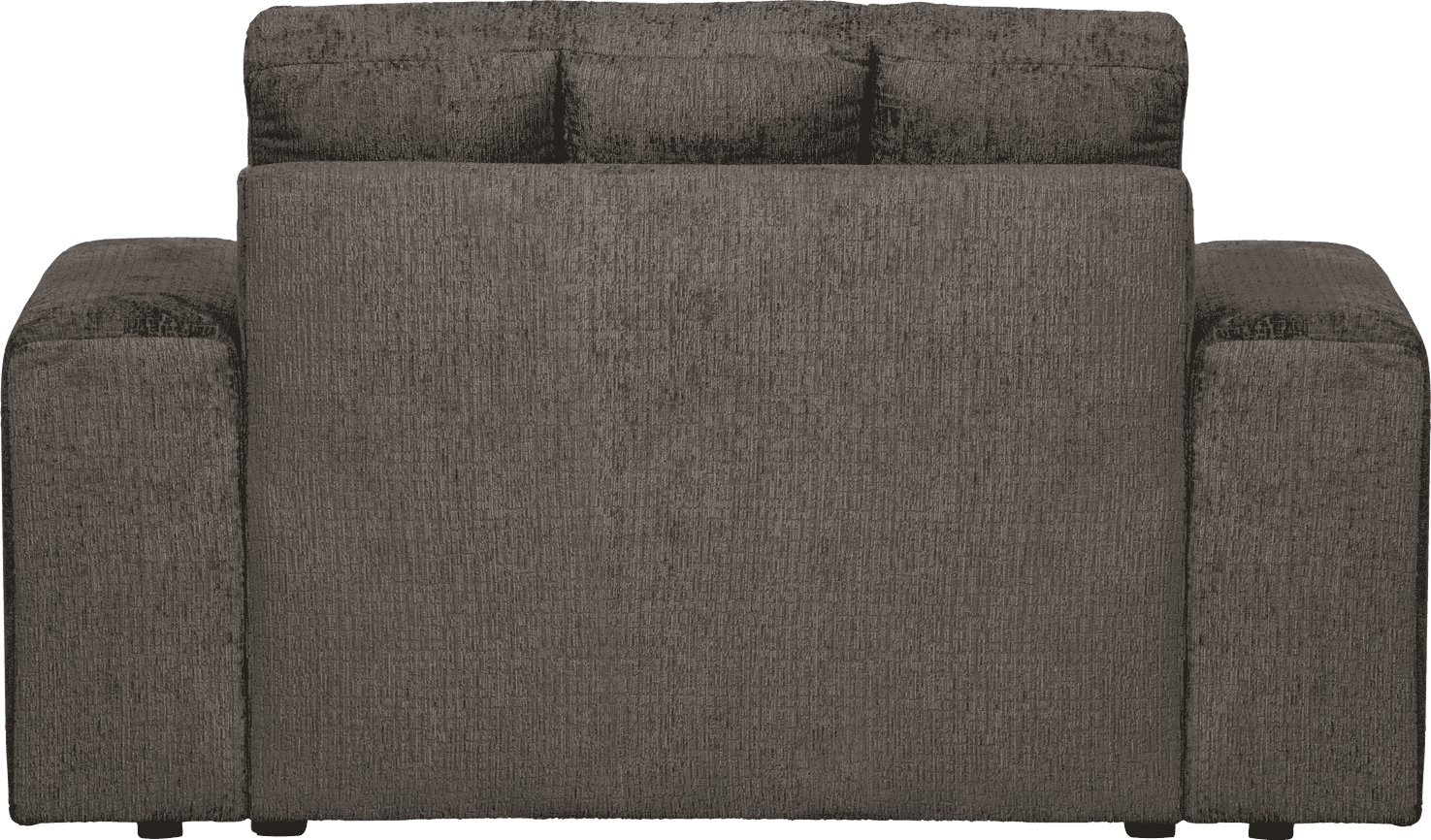 BePureHome Second date loveseat structure velvet mountain Grijs|Antraciet Fauteuil