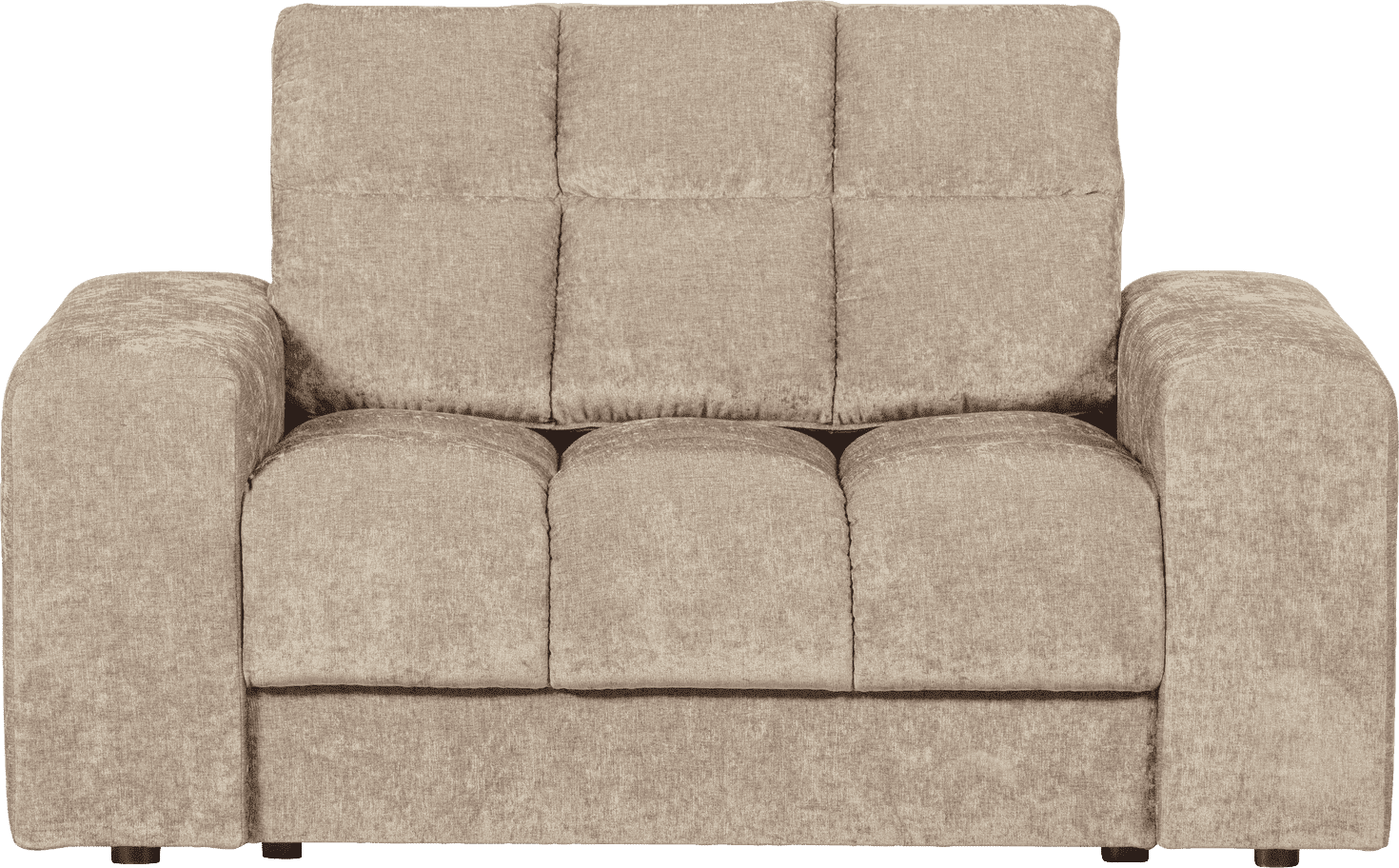 BePureHome Second date loveseat vintage nougat Taupe|Bruin Fauteuil