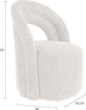 Fauteuil Seina Swivel Beige - Afbeelding 14