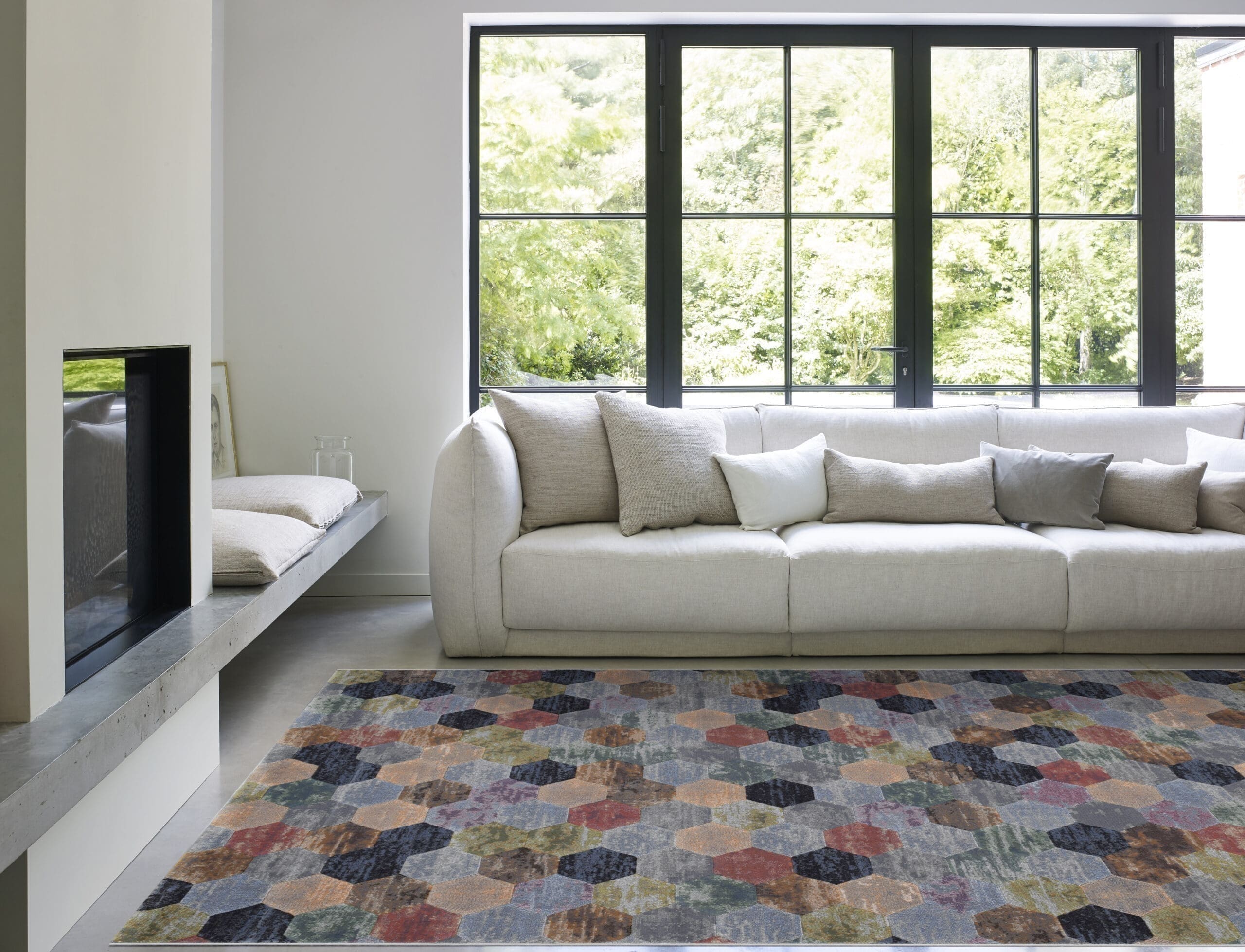 Vloerkleed Amado 2626 - 240 Rond Eurogros Vloerkleed Amado 2626 240 rond