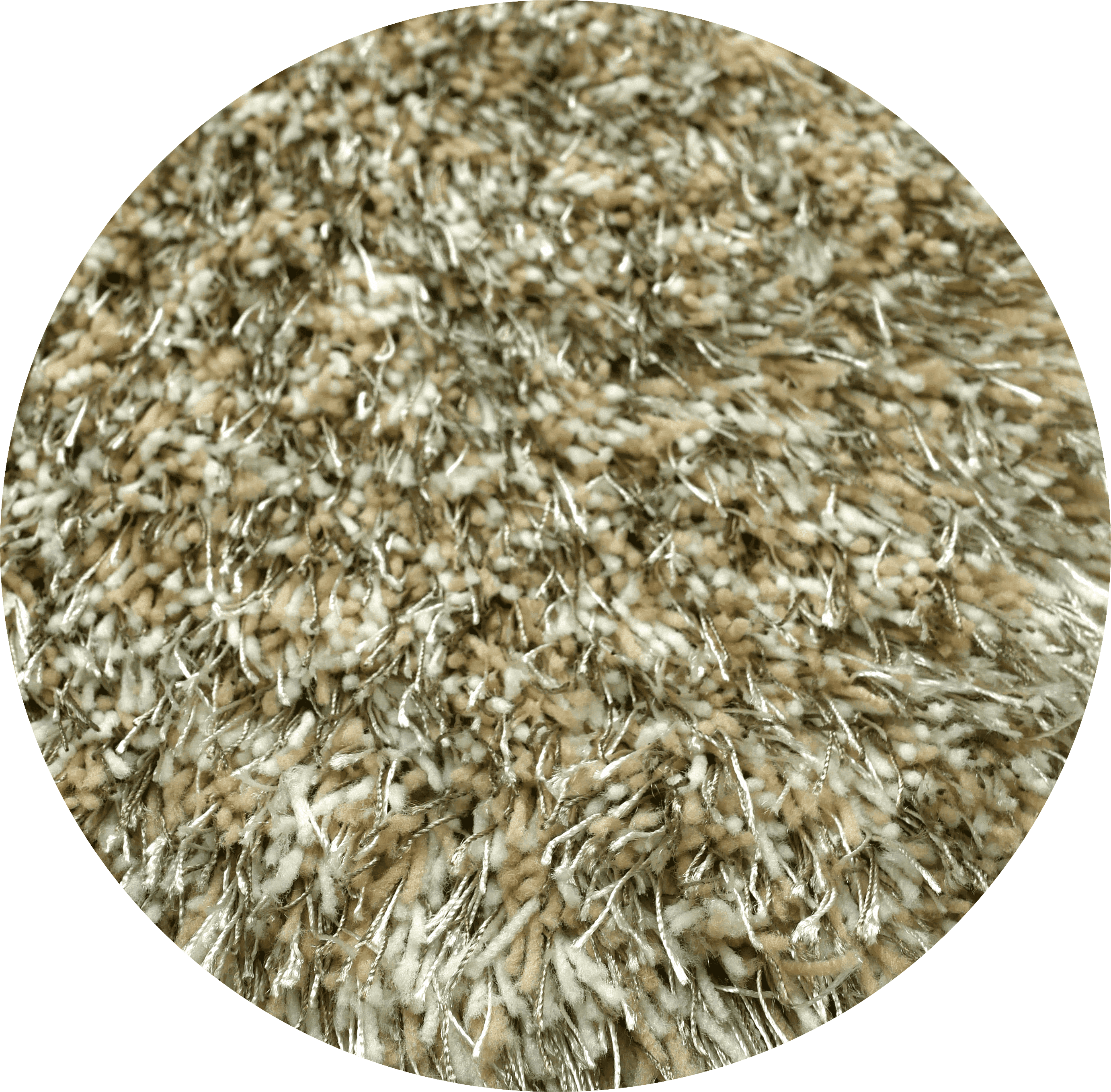 Vloerkleed LoveShaggy Beige - 200 Rond Eurogros Vloerkleed LoveShaggy Beige 200 rond