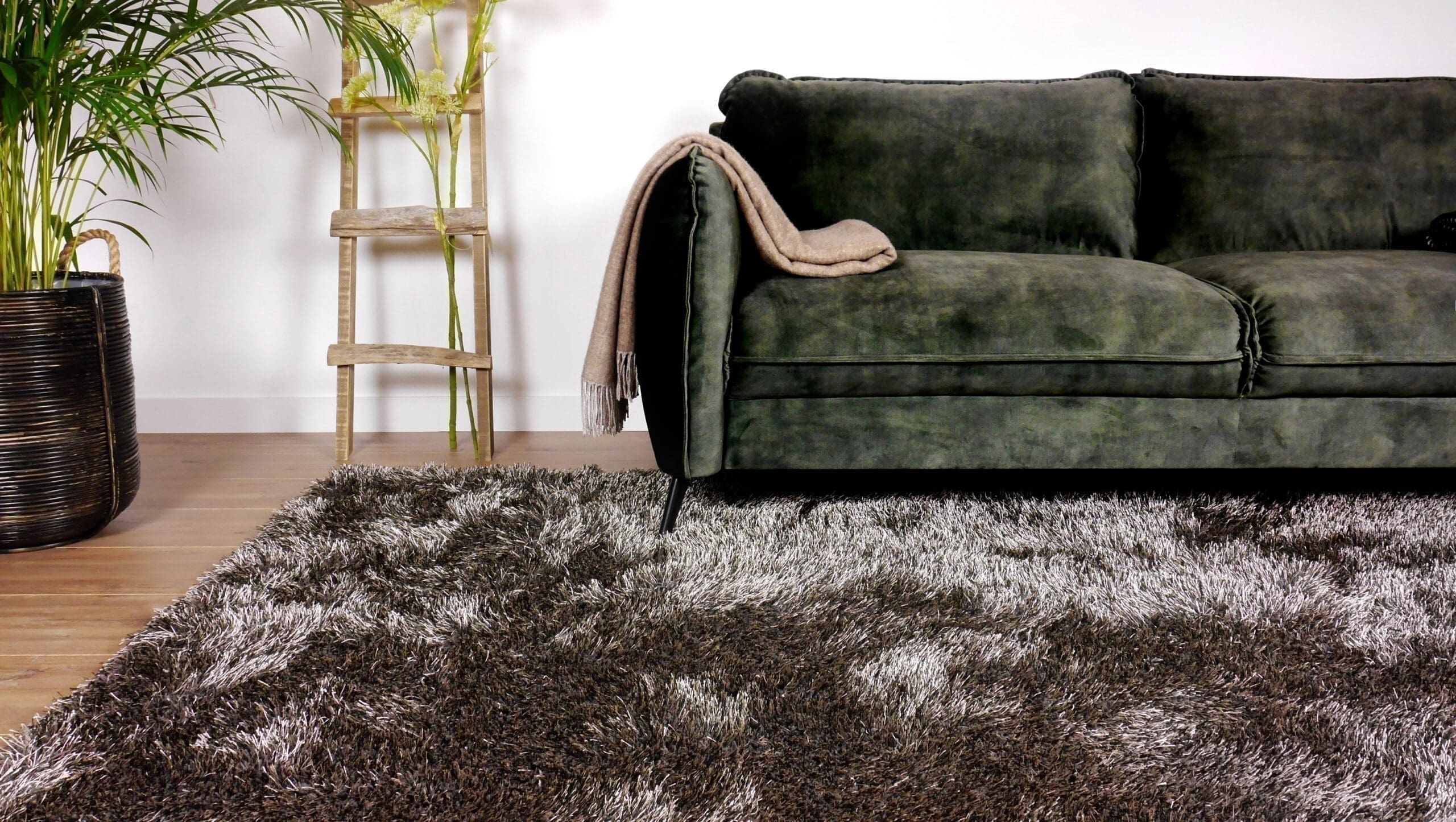 Vloerkleed LoveShaggy Taupe - 160x230 Eurogros Vloerkleed LoveShaggy Taupe 160x230