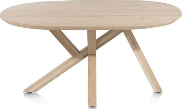 Henders & Hazel Shimla eetkamertafel 160 x 130 cm - houten poten Naturel Eettafel