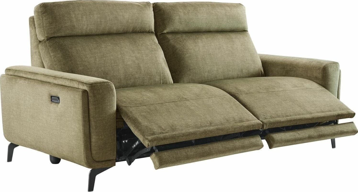INHOUSE 3-Zitsbank Edoria met relax groen Groen 3-zitsbank