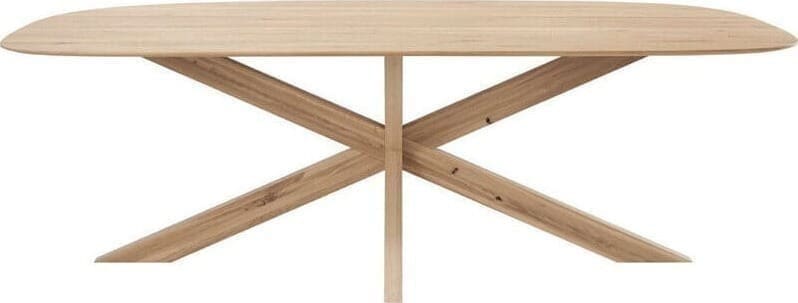 INHOUSE Eettafel Selectio organisch basic 240x110 Bruin Eettafel