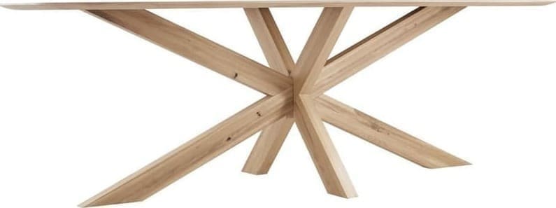 INHOUSE Eettafel Selectio organisch basic 240x110 Bruin Eettafel