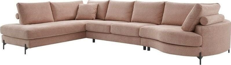INHOUSE Hoekbank Renato roze links Roze Hoekbank