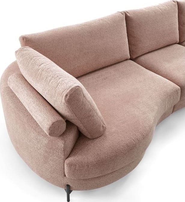 INHOUSE Hoekbank Renato roze rechts Roze Hoekbank