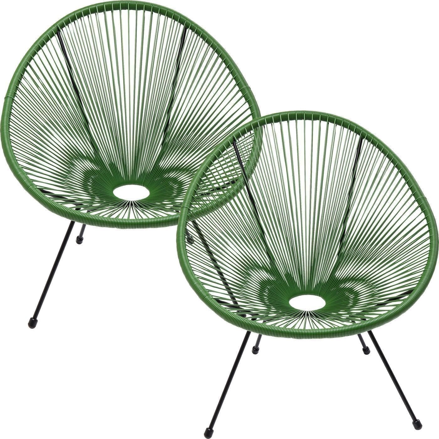 Fauteuil Acapulco 2/Set Green Kare Design Fauteuil 47427