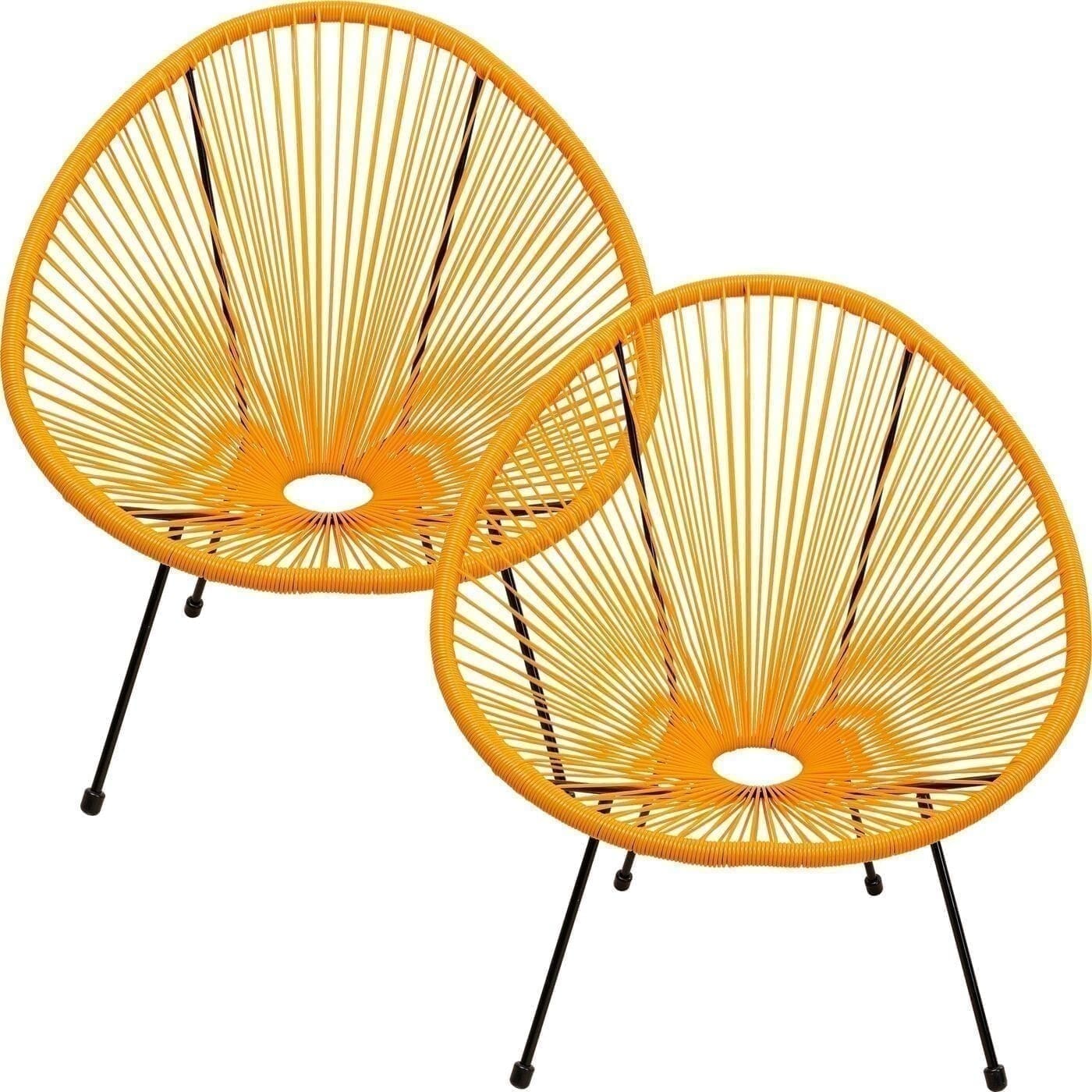 Fauteuil Acapulco 2/Set Orange Kare Design Fauteuil 47419