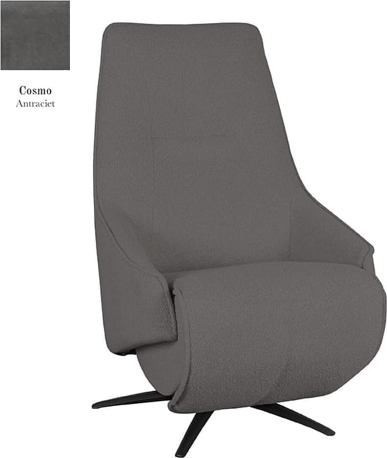LABEL51 Fauteuil Odense - Antraciet - Cosmo - Elektrische Antraciet Fauteuil