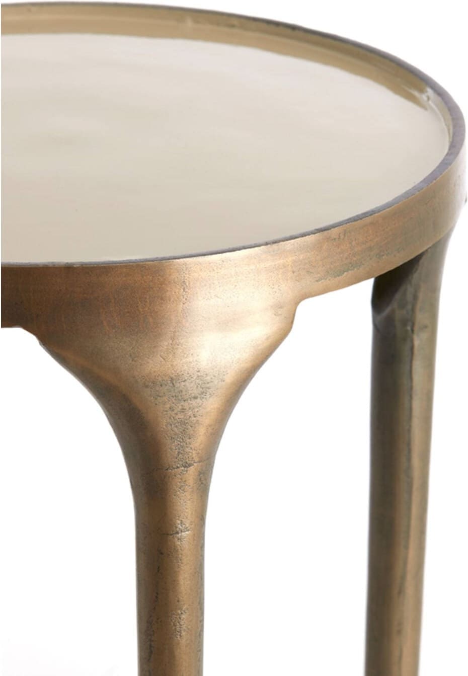 Bijzettafel Lapaz - Antiek Brons+taupe Light & Living Bijzettafel 5502483
