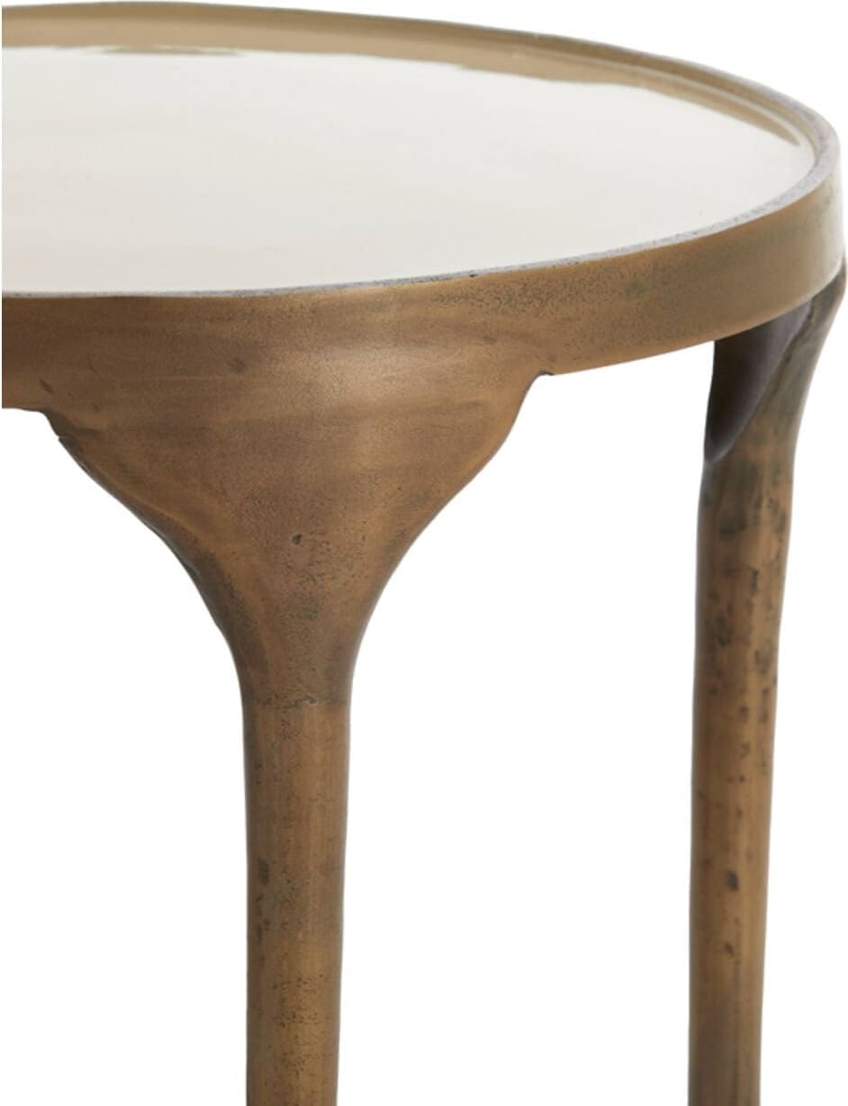 Bijzettafel Lapaz - Antiek Brons+taupe Light & Living Bijzettafel 5502483