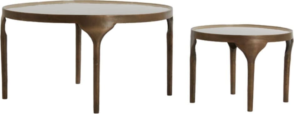 Bijzettafel Lapaz - Antiek Brons+taupe Light & Living Bijzettafel 5502583