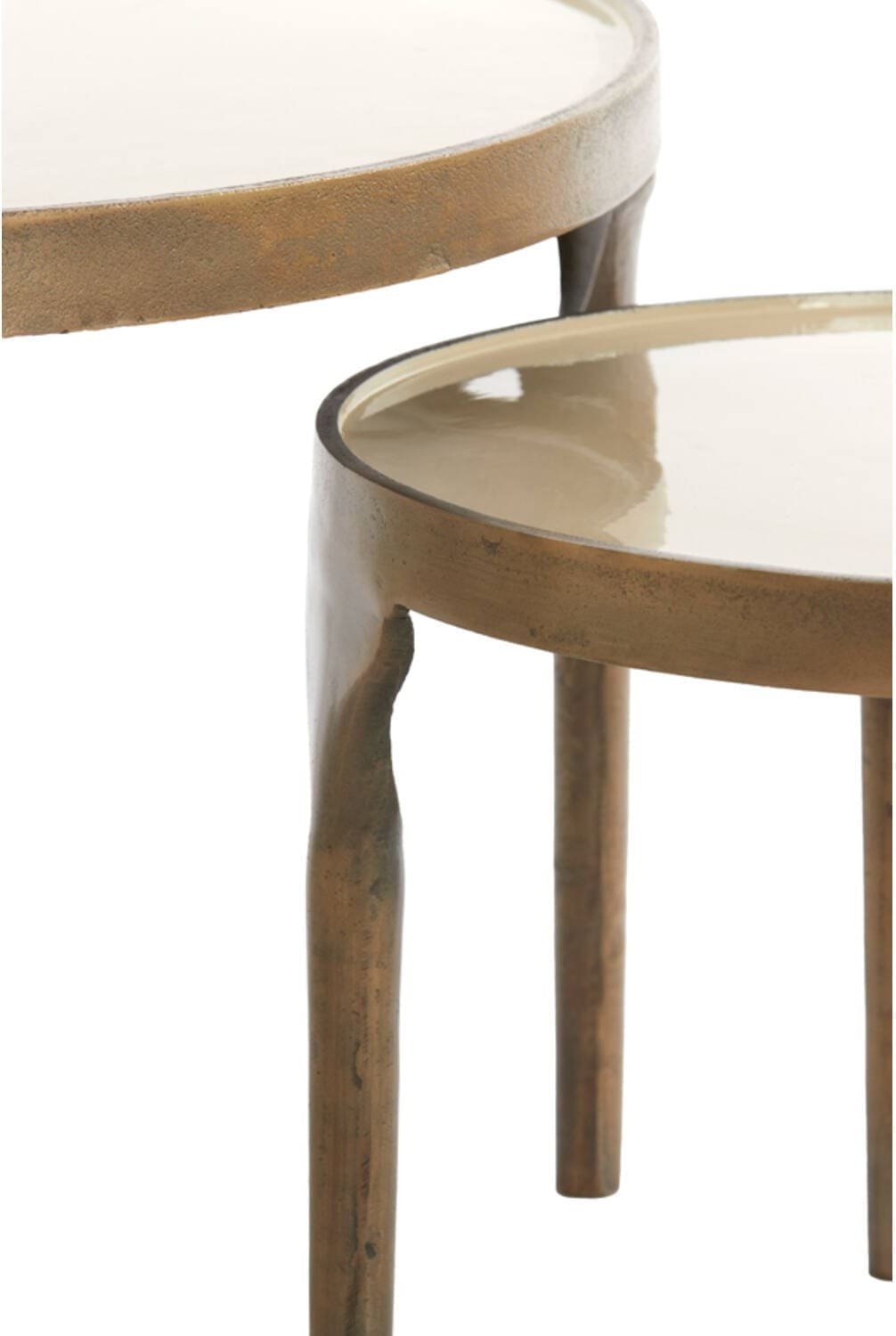 Bijzettafel Lapaz - Antiek Brons+taupe Light & Living Bijzettafel 5502583