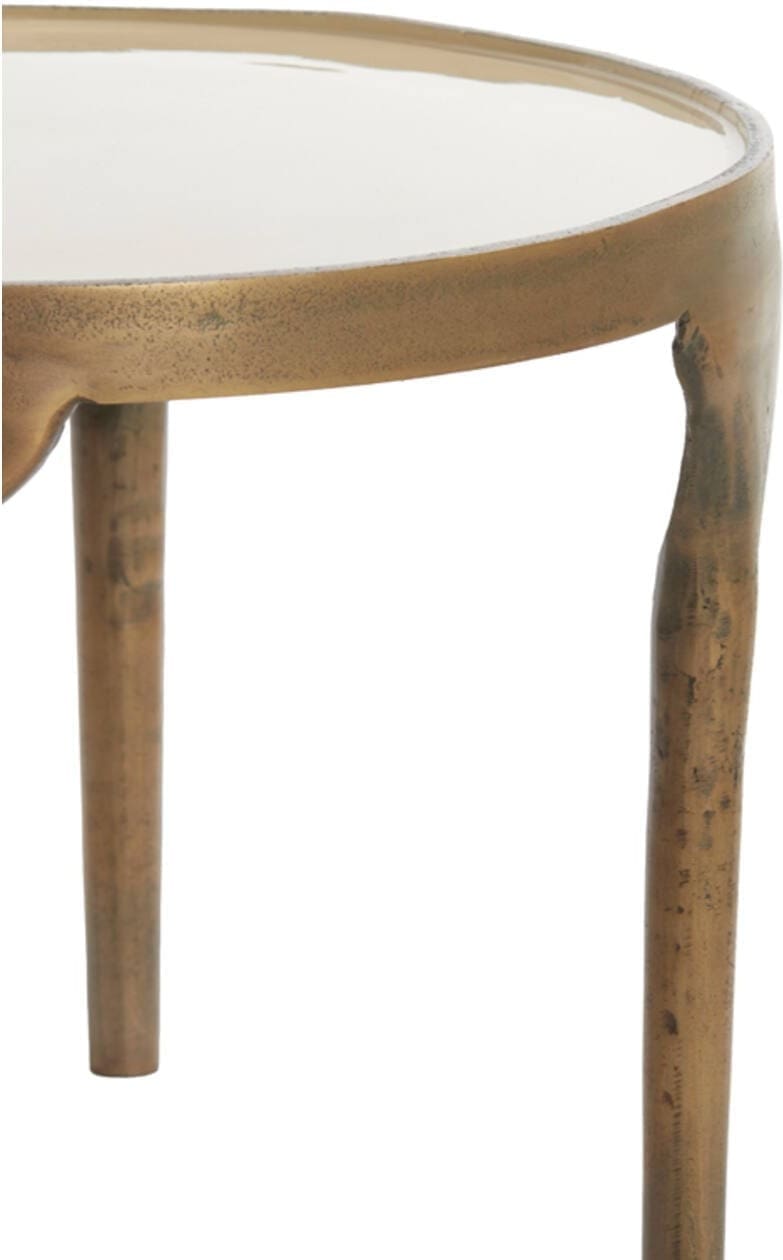 Bijzettafel Lapaz - Antiek Brons+taupe Light & Living Bijzettafel 5502583