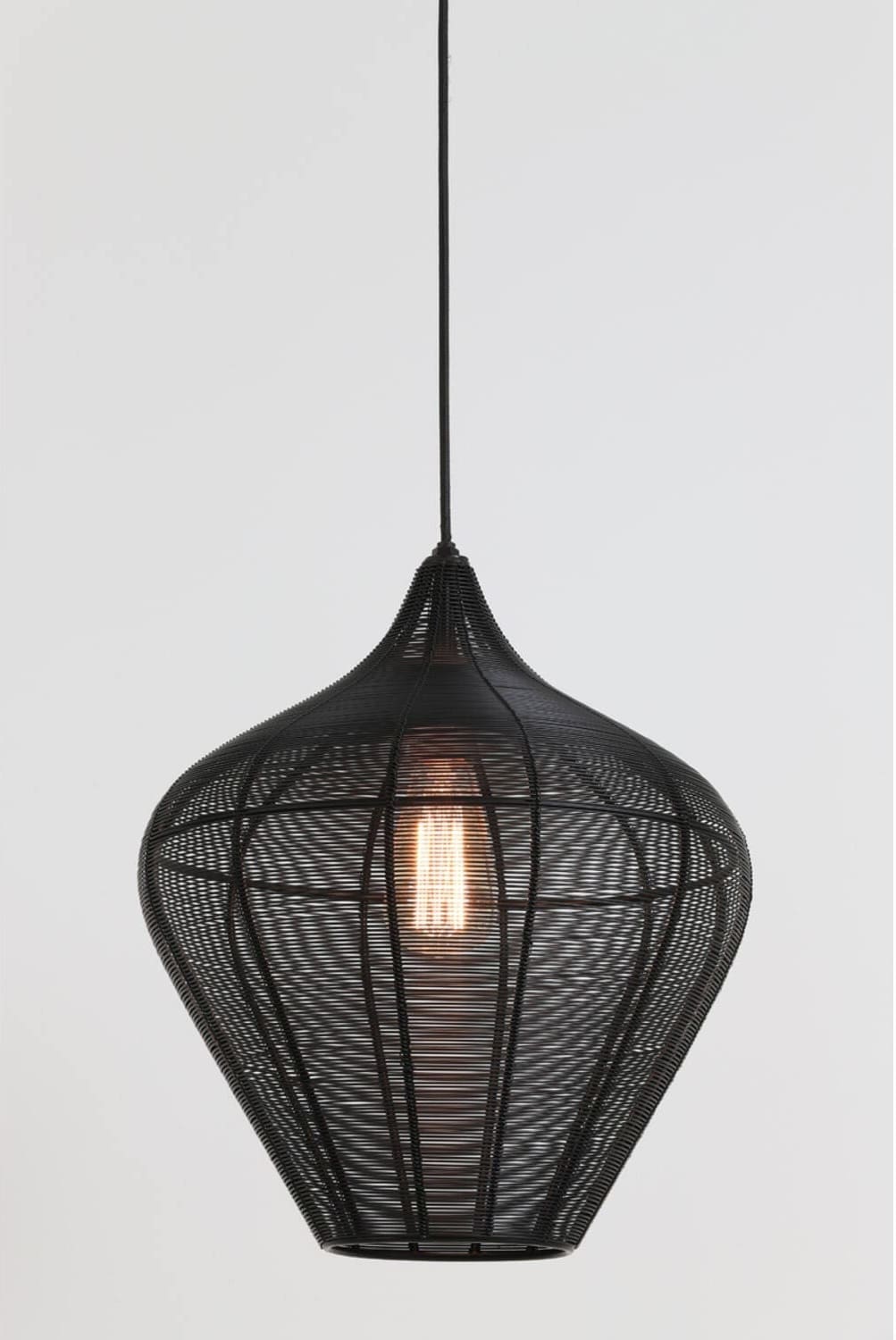 Hanglamp Alvaro - Mat Zwart Light & Living Hanglamp 2948012