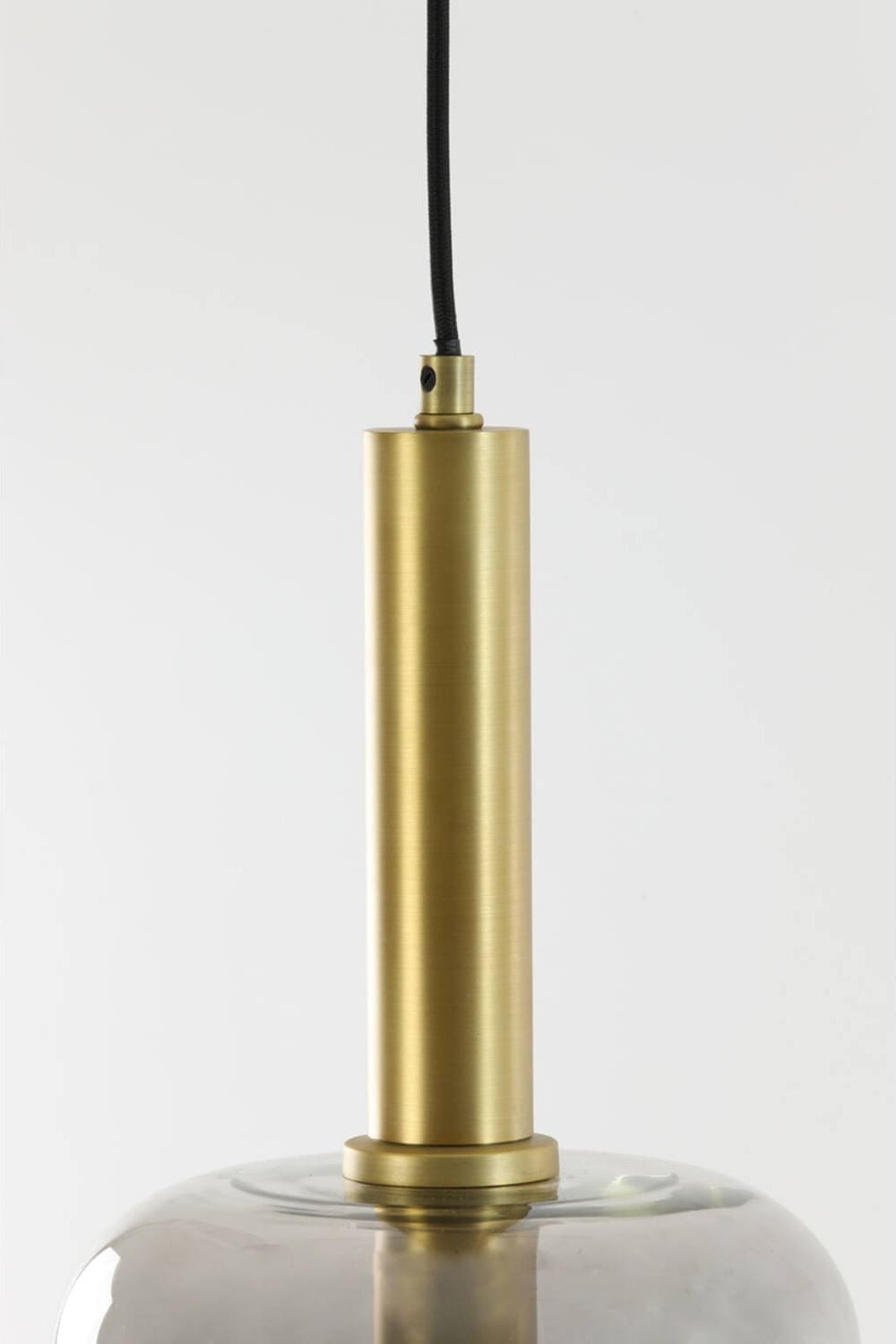 Hanglamp Lekar - Antiek Brons+smoke Glas Light & Living Hanglamp 2946084