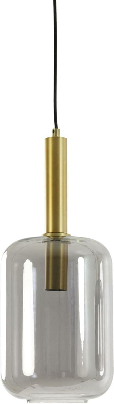 Hanglamp Lekar - Antiek Brons+smoke Glas Light & Living Hanglamp 2946084